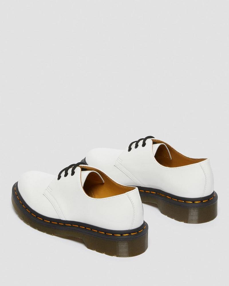 White Women's Dr Martens 1461 Patent Leather Oxfords Shoes | CA 362GSO